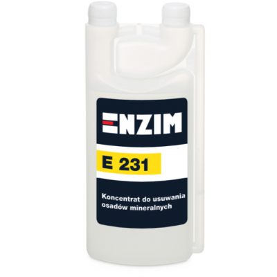 Enzim E231 koncentrat do usuwania osadów mineralnych w zmywarkach gastronomicznych